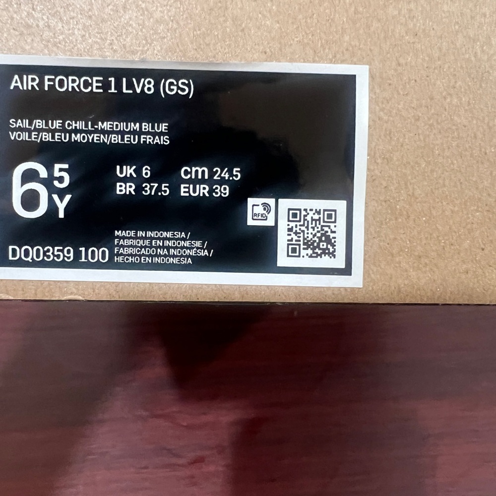 Nike, Air Force 1 LV8, DQ0359 100, White & Blue - Picture 2 of 13